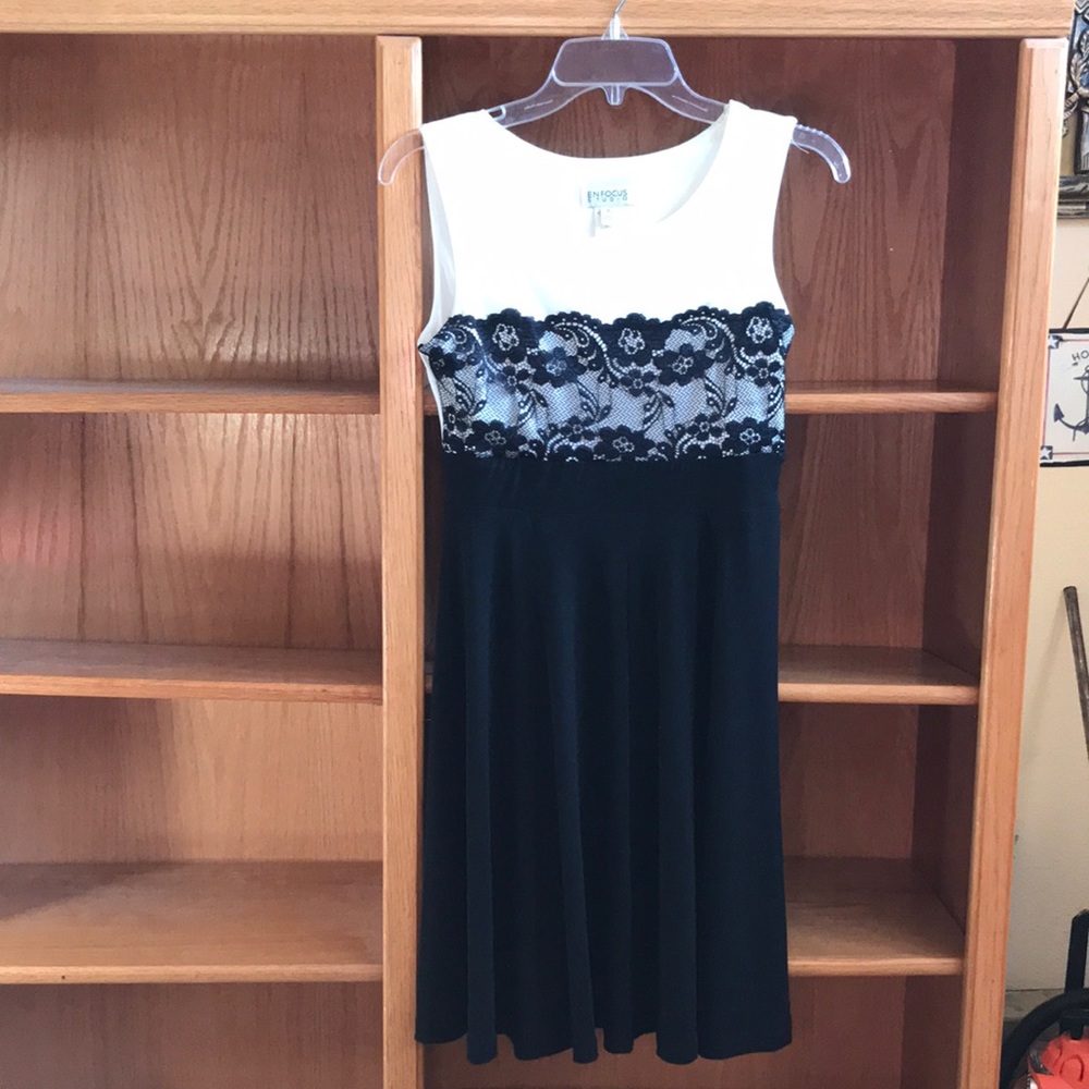 Black and white dress